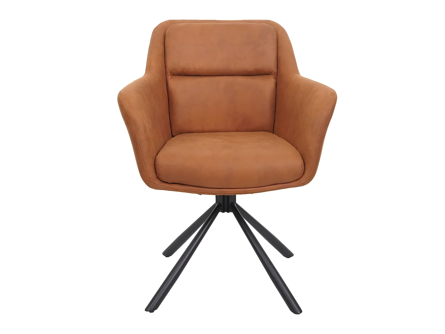 Krzesło do jadalni MCW-K33 (zestaw 6 sztuk),  zamsz brązowy