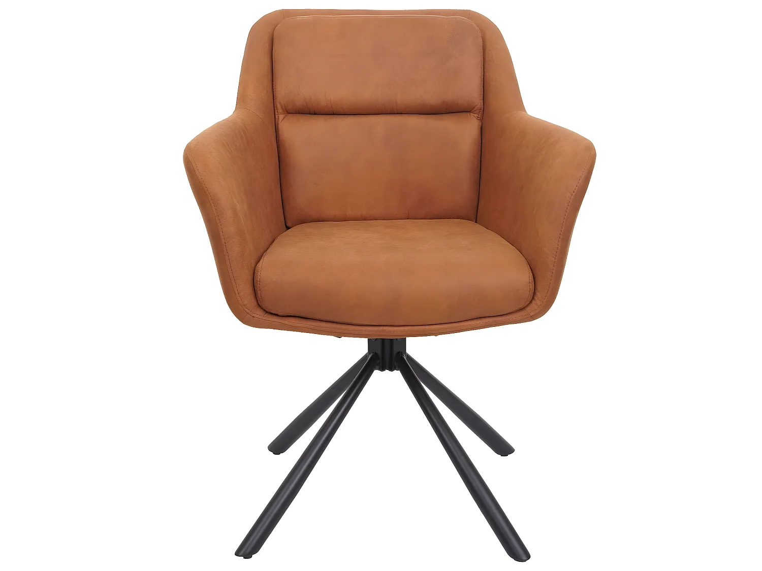 Chaise de salle à manger MCW-K33 (lot de 6),  aspect daim marron