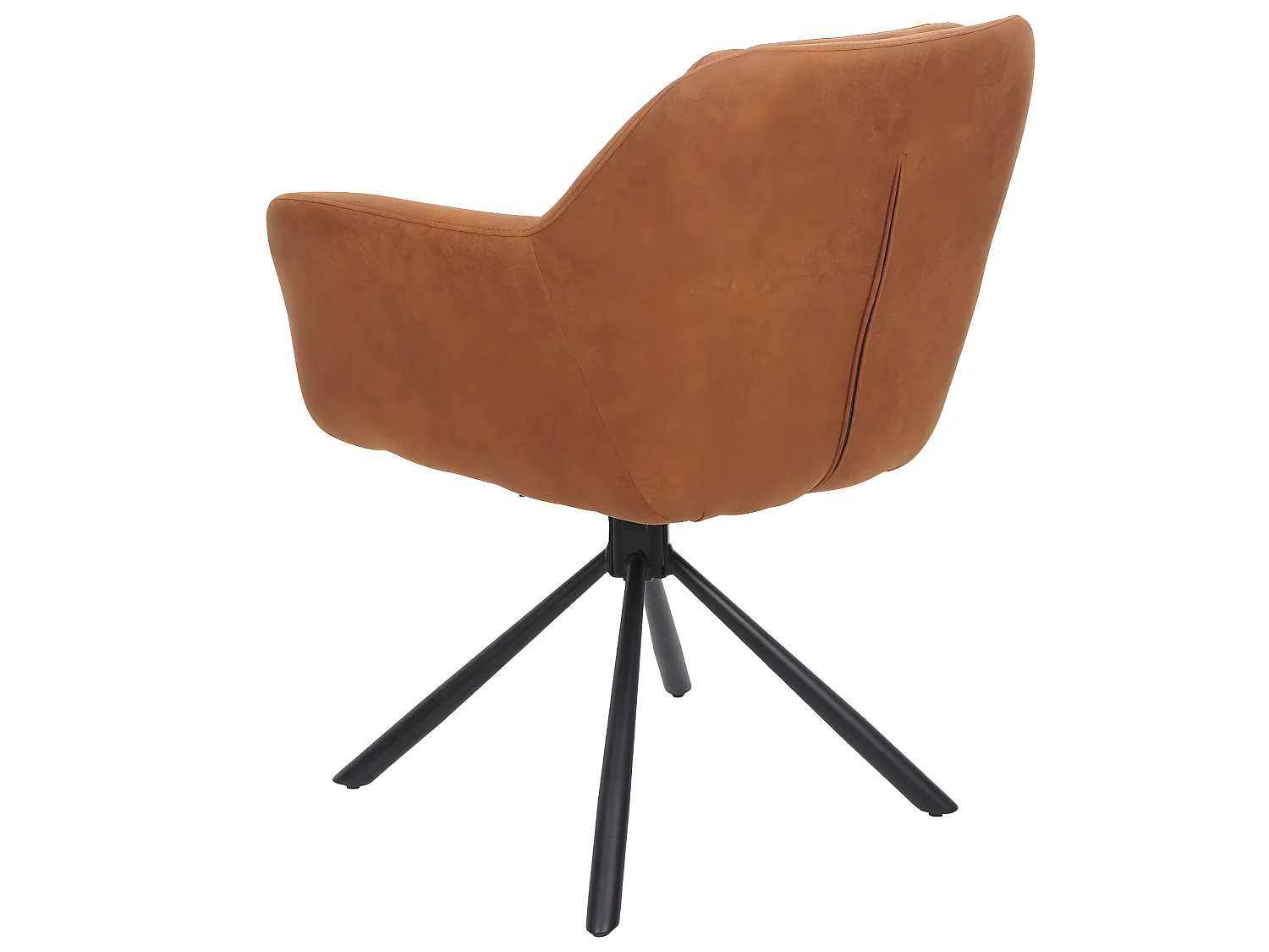 Chaise de salle à manger MCW-K33 (lot de 6),  aspect daim marron