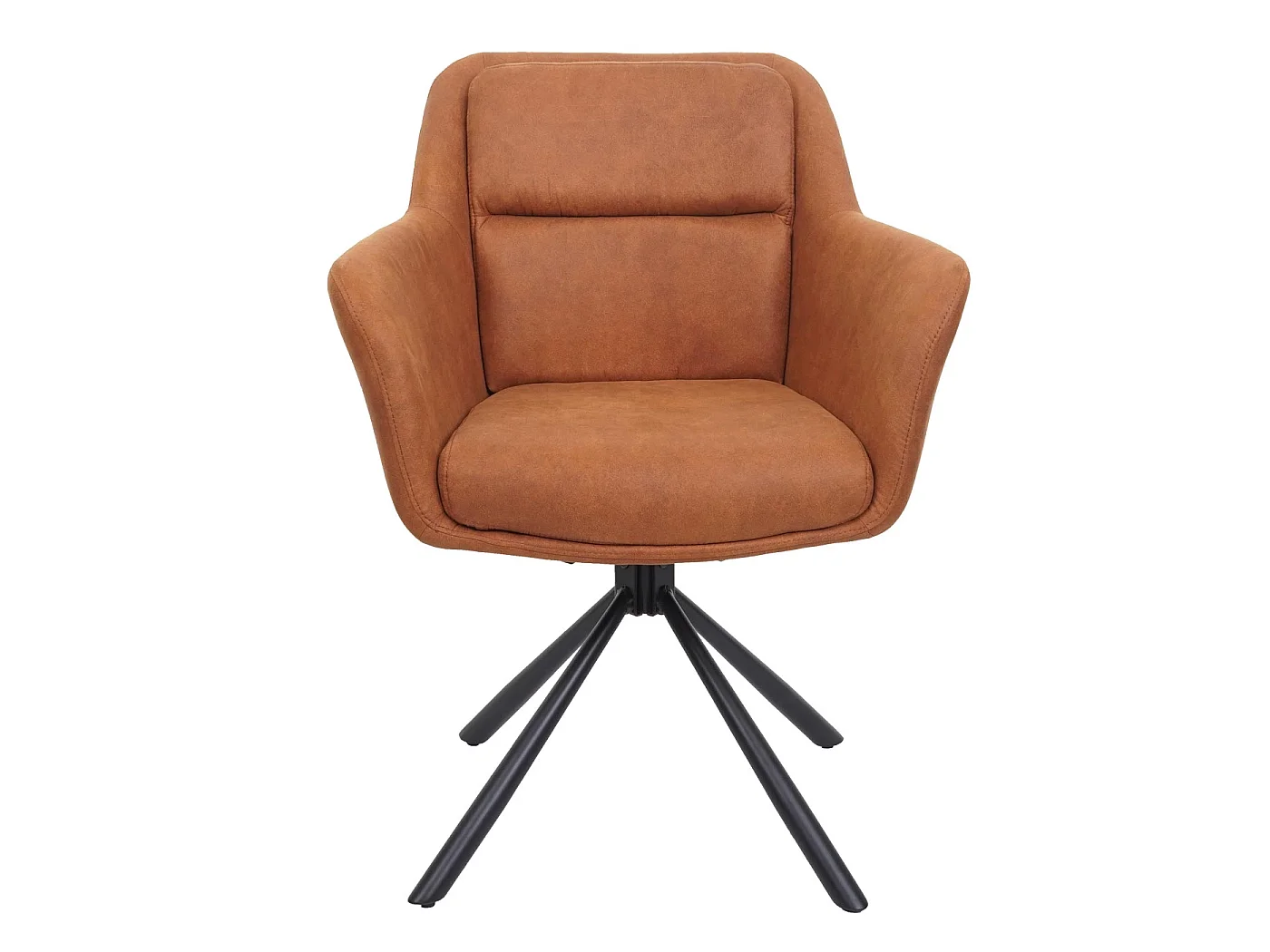 Chaise de salle à manger MCW-K33 (lot de 6),  aspect daim marron