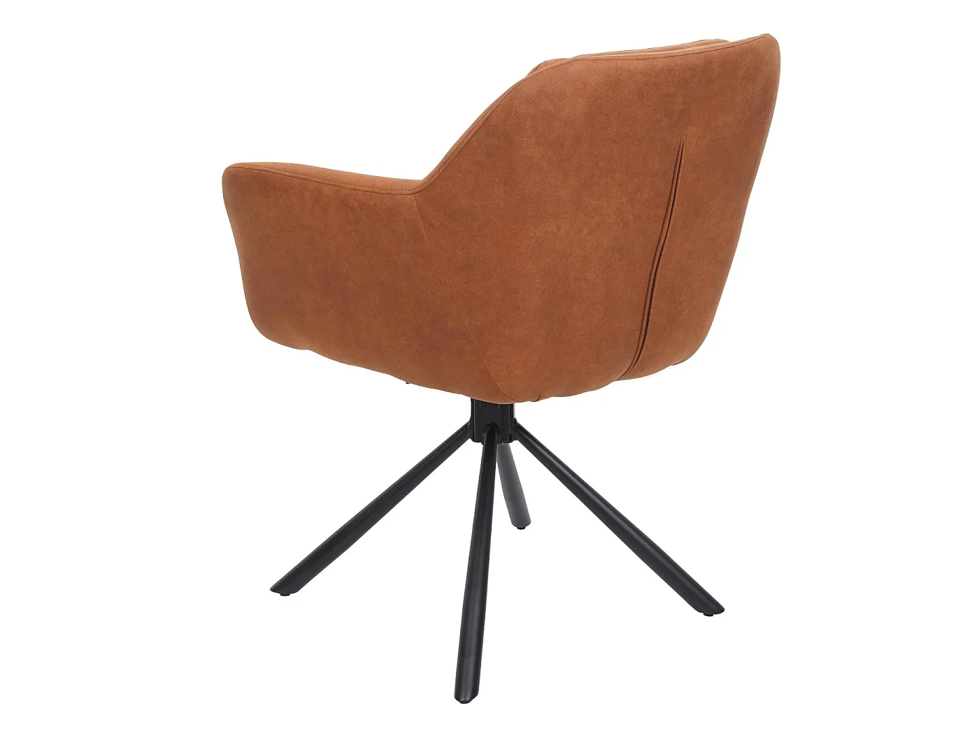 Chaise de salle à manger MCW-K33 (lot de 6),  aspect daim marron