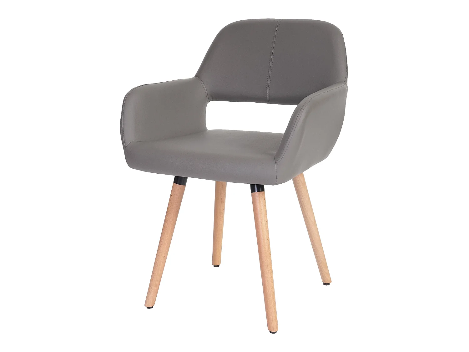 Chaise de salle à manger MCW-A50 II,  similicuir, taupe