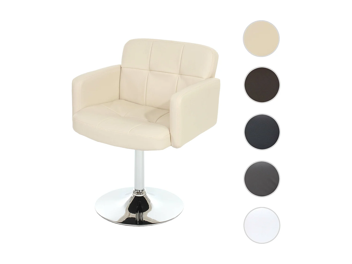 Chaise de salle à manger Houston,  crème