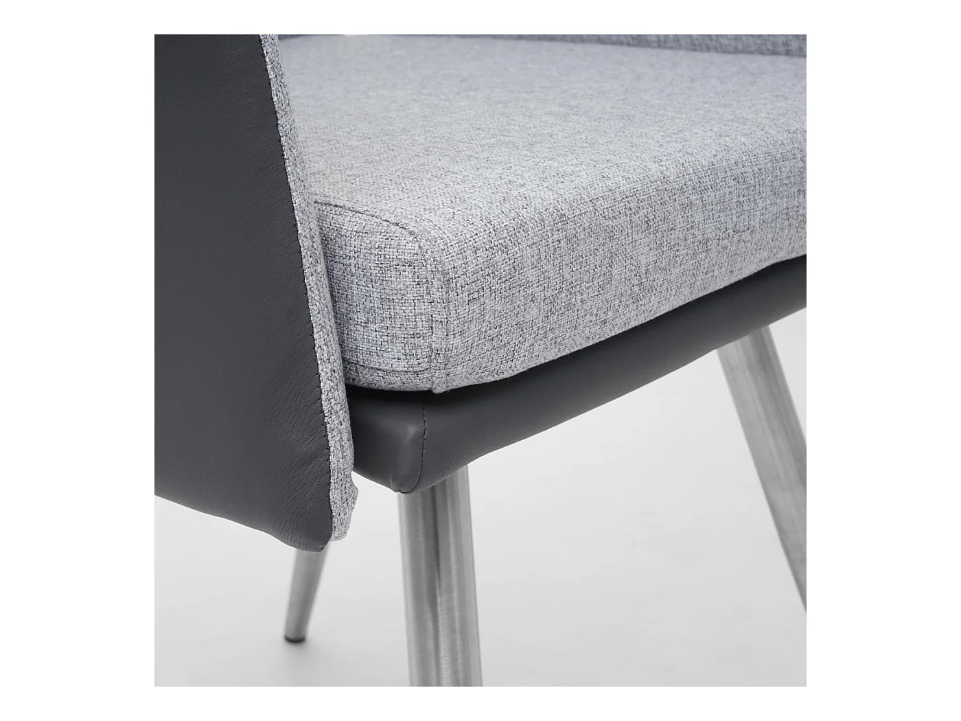 Krzesło do jadalni MCW-G54 (zestaw 6 sztuk),  szary