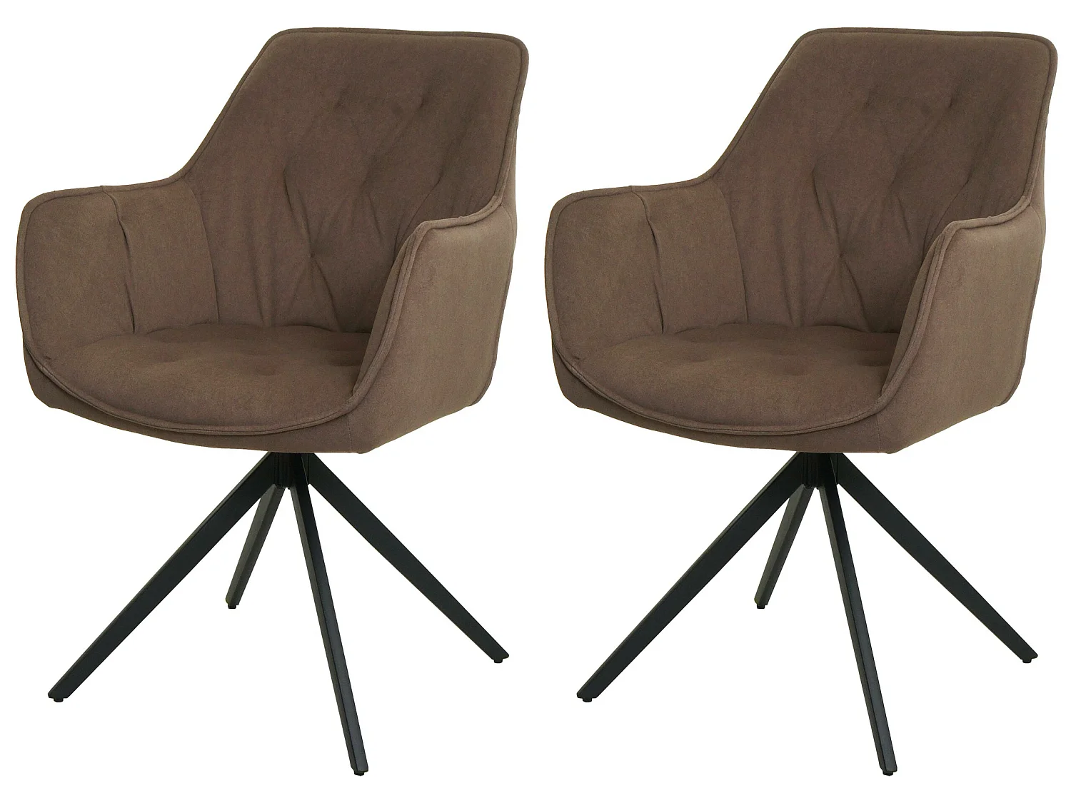 Krzesło do jadalni MCW-L80 (zestaw 2 sztuk),  brązowy