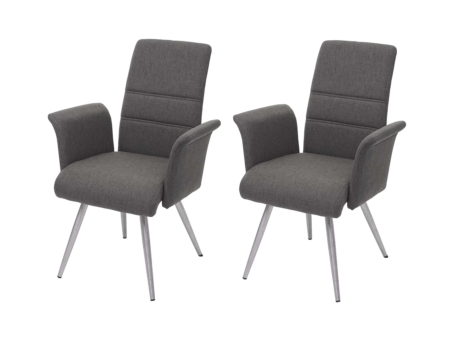 Chaise de salle à manger MCW-G55 (lot de 2),  gris