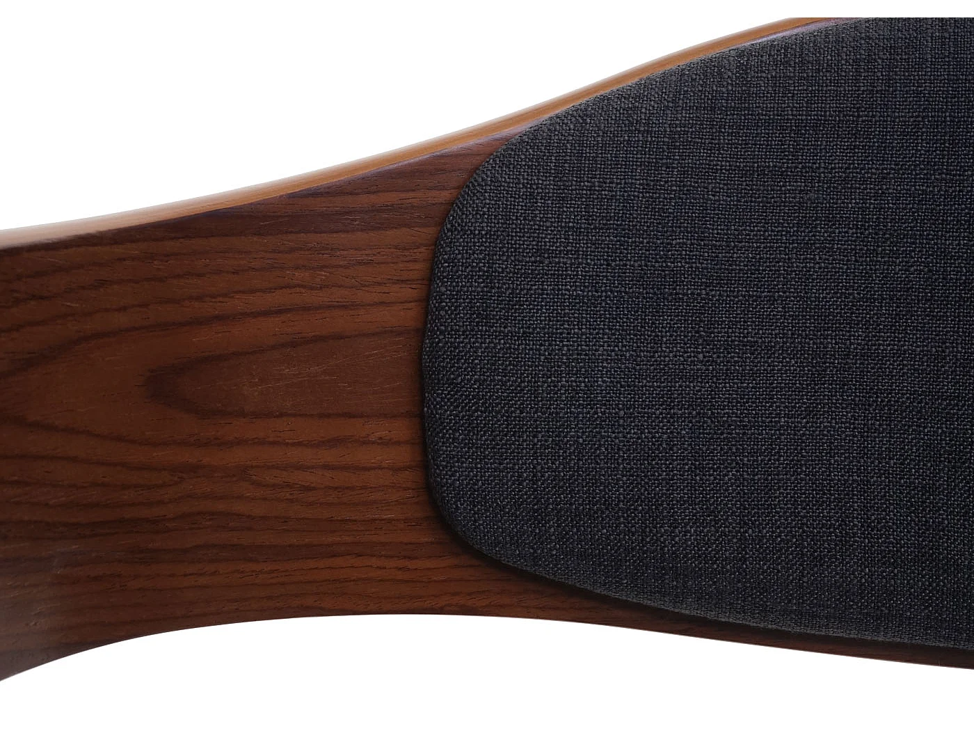 Eetkamerstoel MCW-H46,  walnootlook, stof donkergrijs