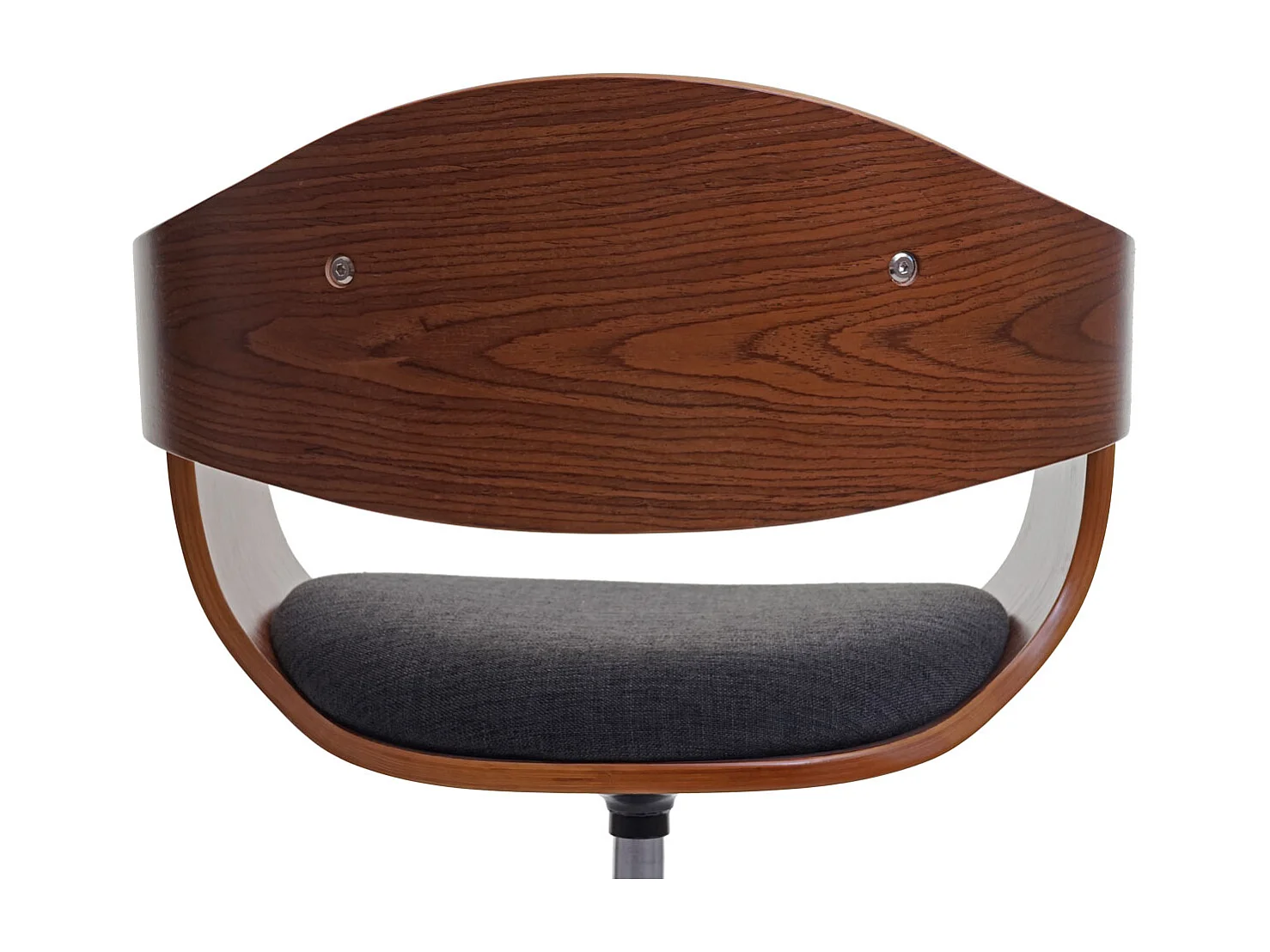 Eetkamerstoel MCW-H46,  walnootlook, stof donkergrijs