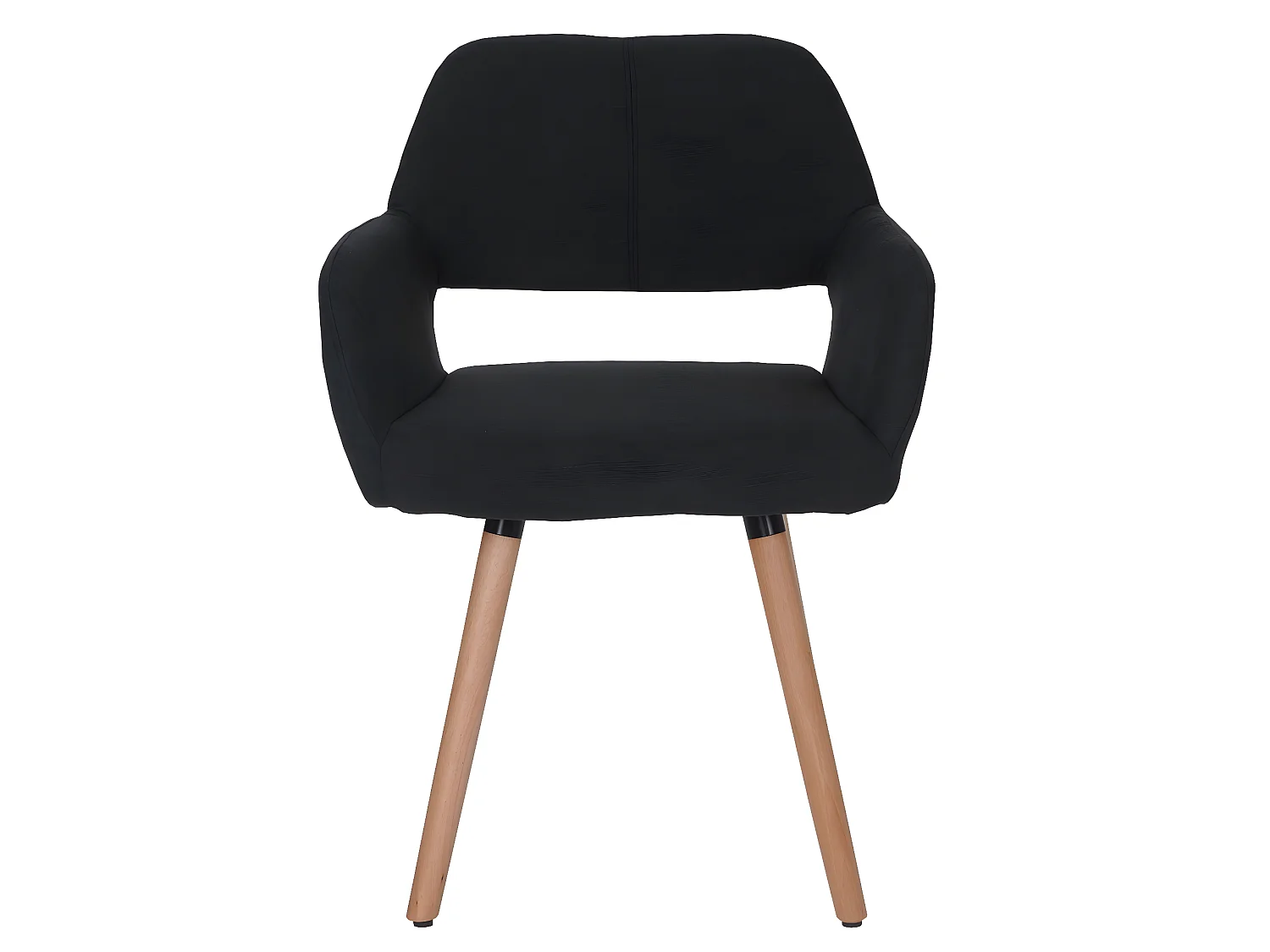 Chaise de salle à manger MCW-A50 II,  tissu, noir