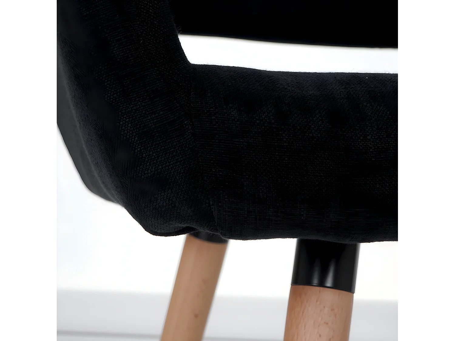 Chaise de salle à manger MCW-A50 II,  tissu, noir