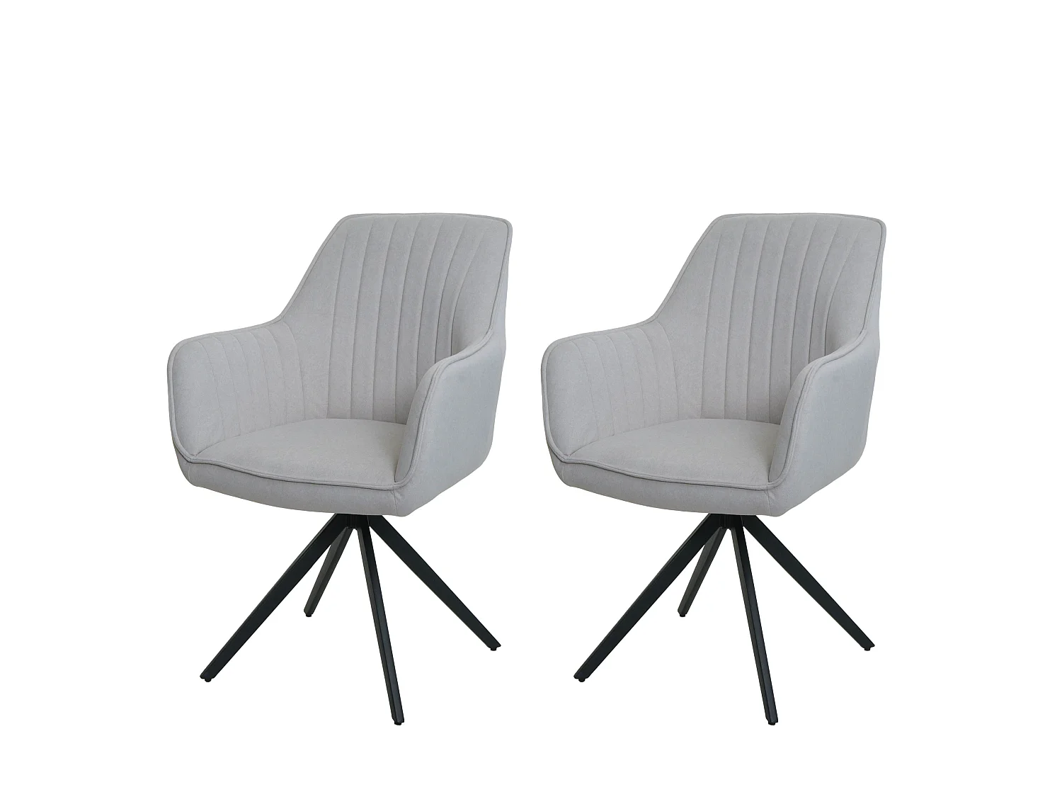 Chaise de salle à manger MCW-L79 (lot de 2),  crème-beige