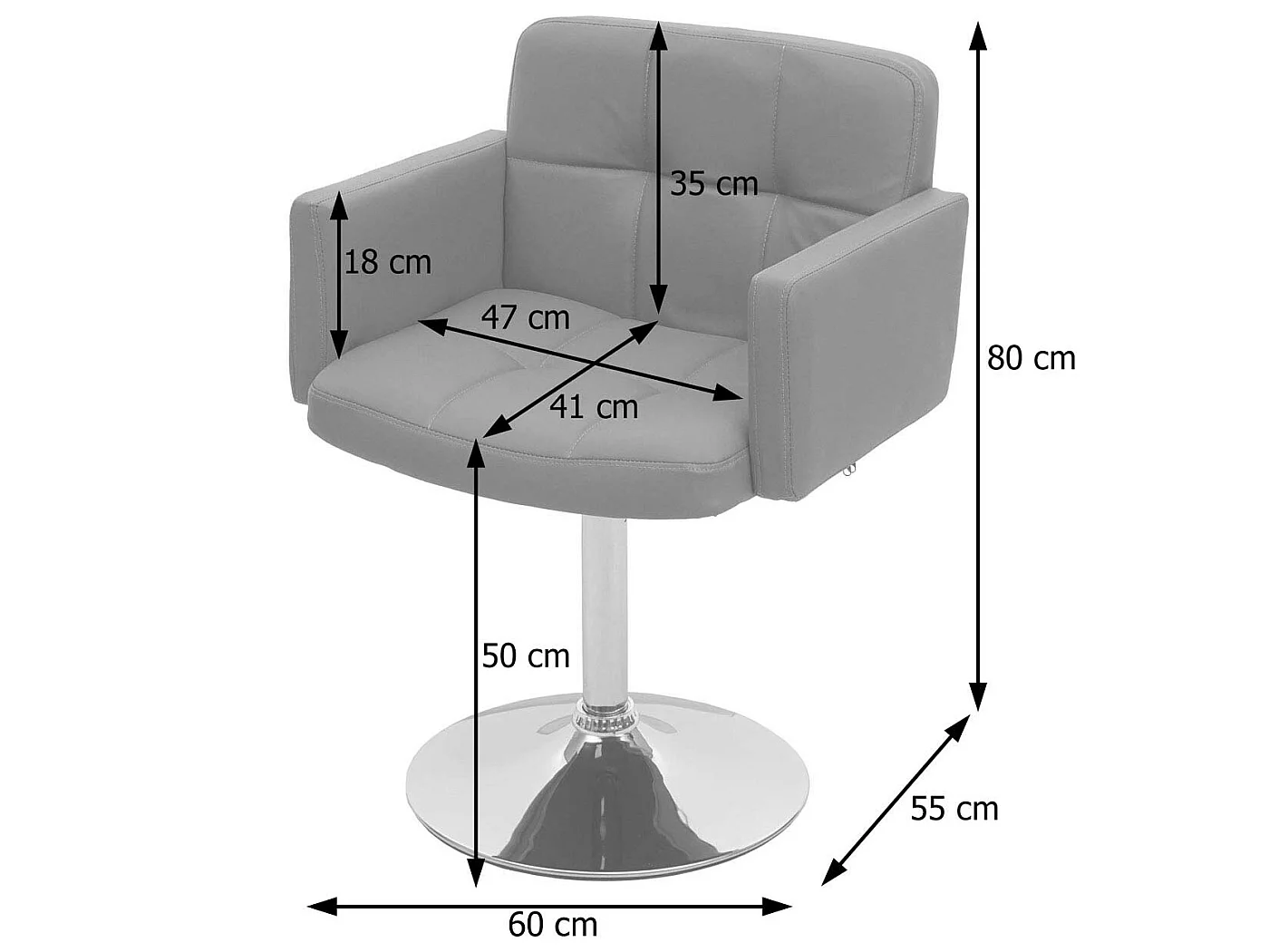 Eetkamerstoel Houston (set van 6),  crème