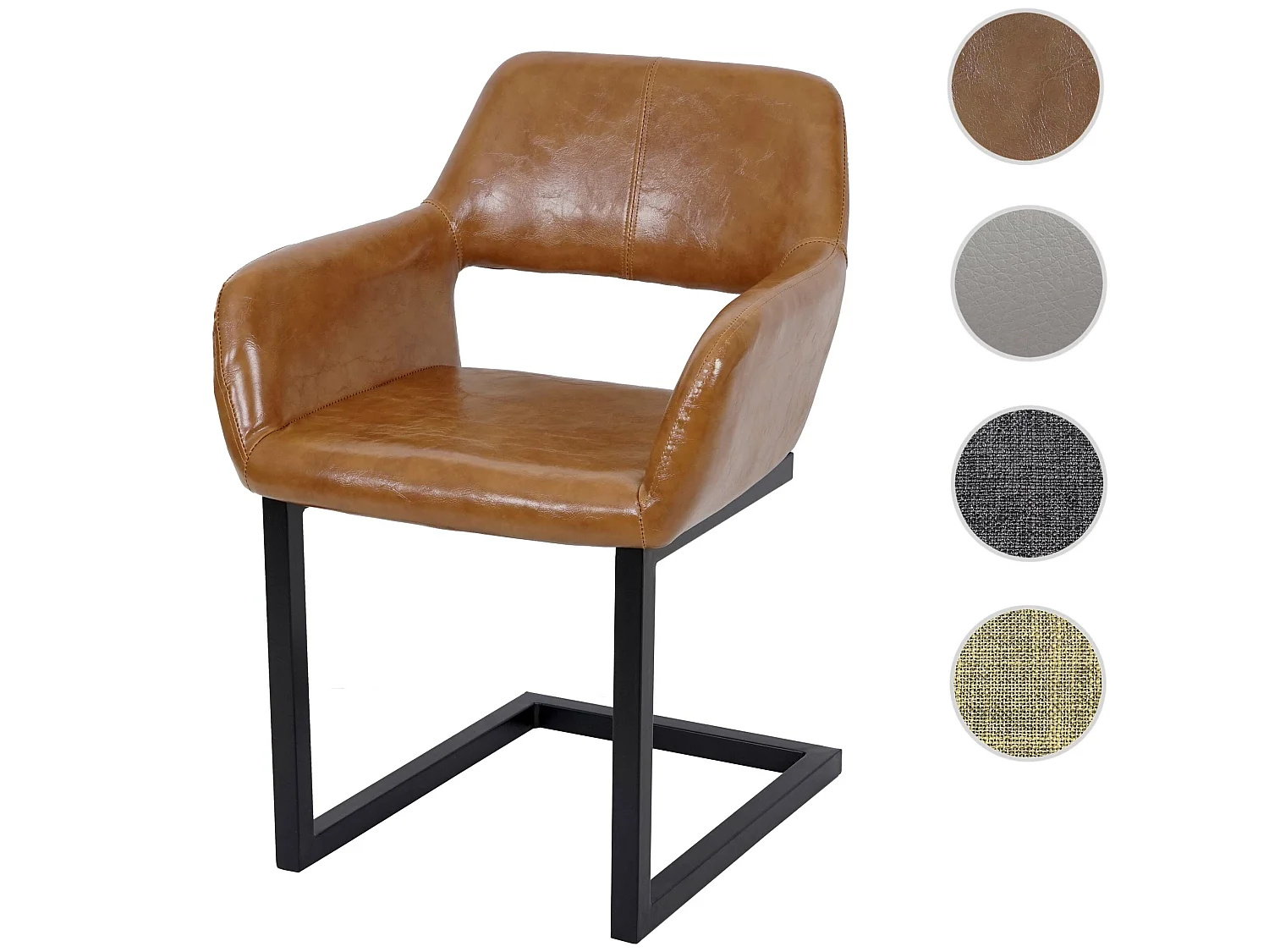 Eetkamerstoel MCW-A50 II,  kunstleer, imitatiesuède