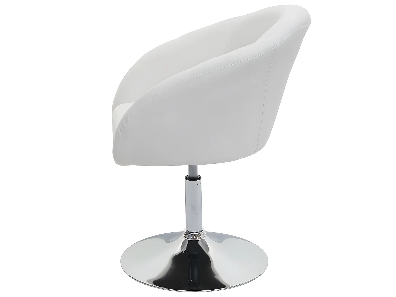Chaise de salle à manger MCW-F19,  tissu crème-blanc