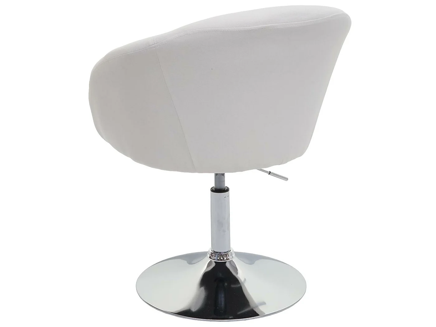 Chaise de salle à manger MCW-F19,  tissu crème-blanc