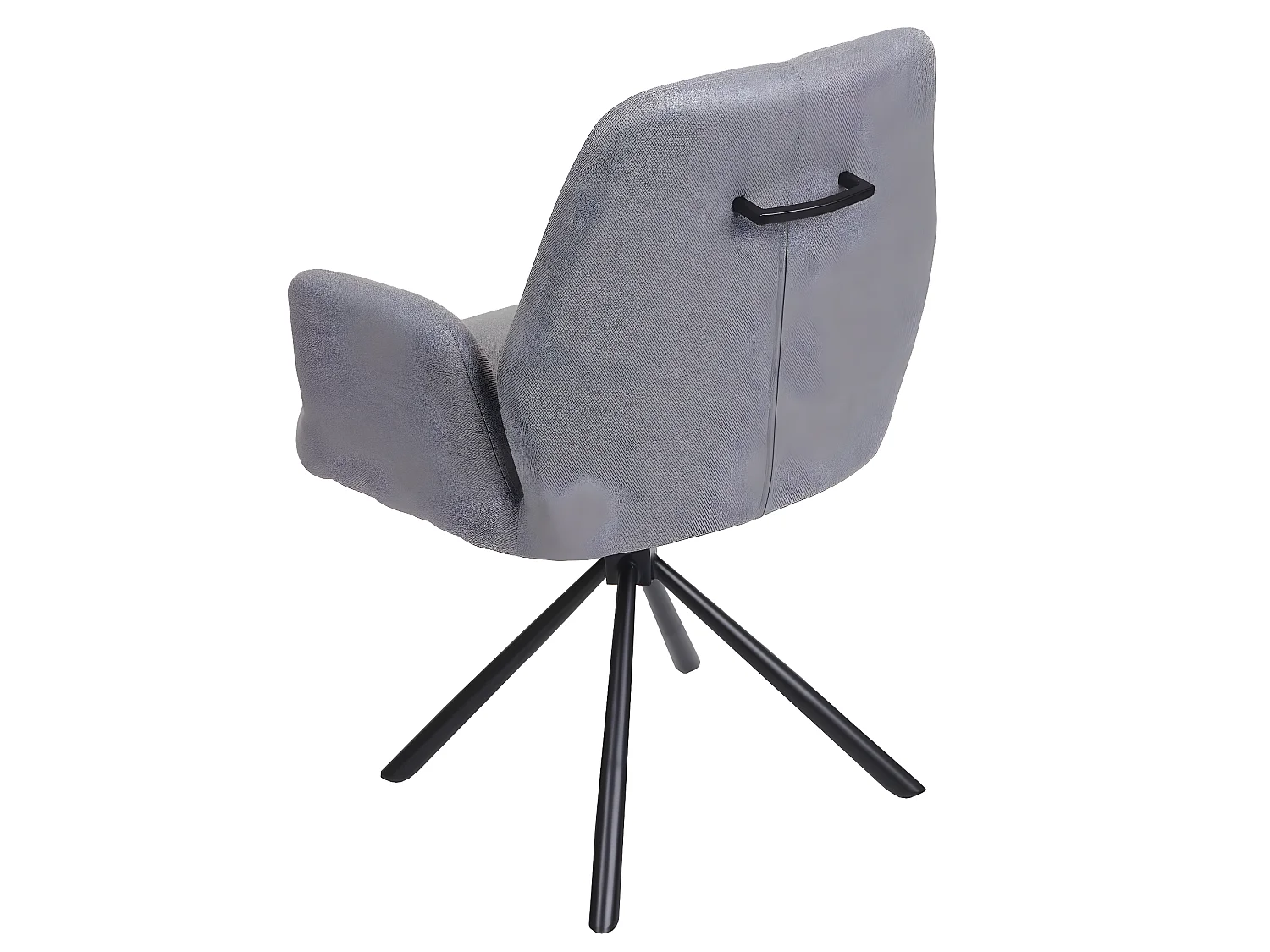 Eetkamerstoel MCW-H71 (set van 6) draaibaar,  lichtgrijs