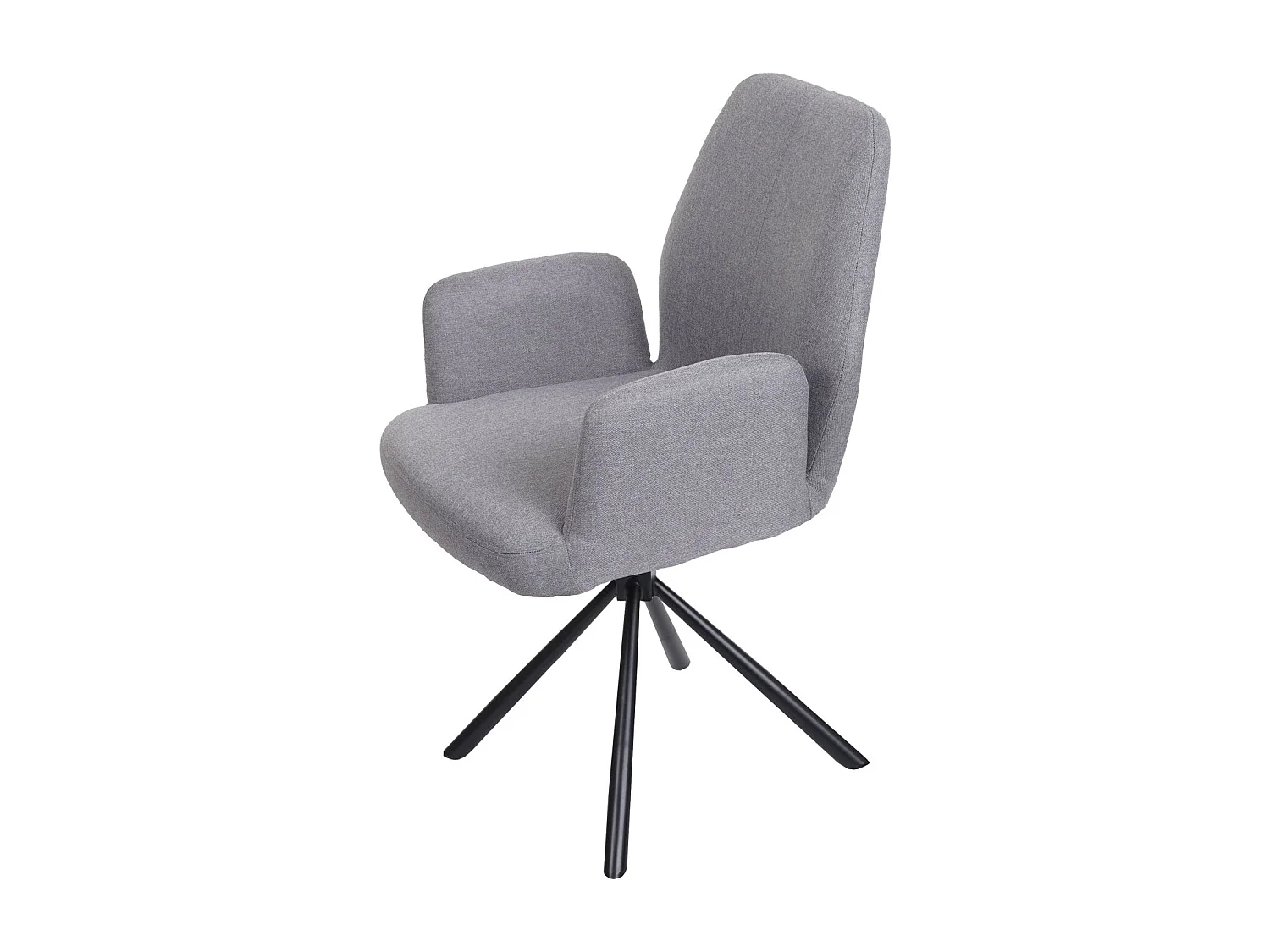 Esszimmerstuhl MCW-H71 (6er-Set) drehbar, Hellgrau