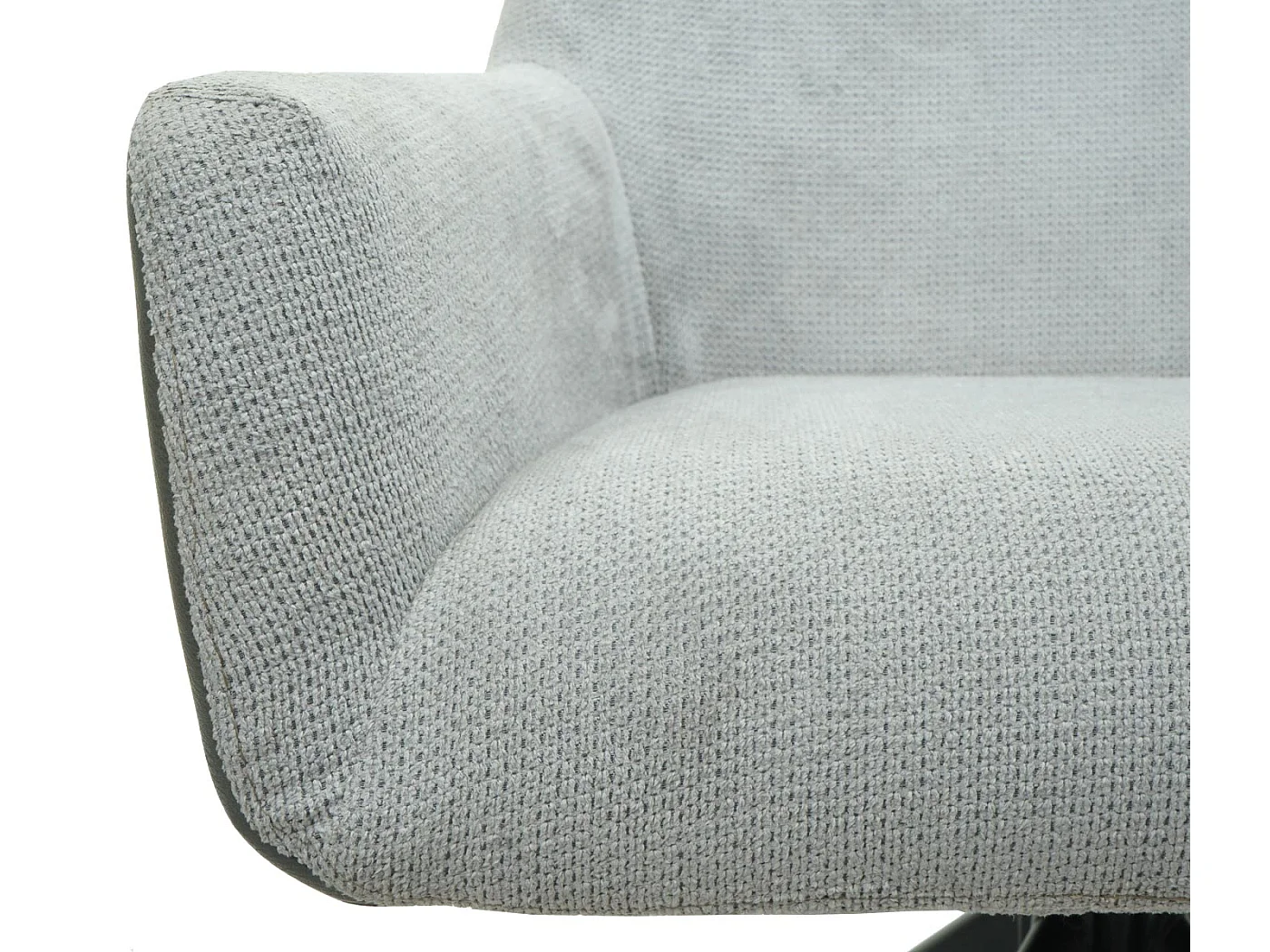 Chaise de salle à manger MCW-L91 (lot de 2),  gris clair similicuir gris foncé