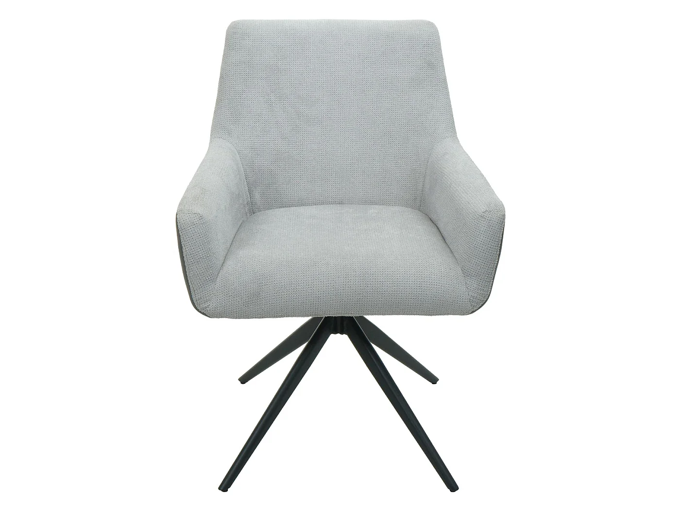 Chaise de salle à manger MCW-L91 (lot de 2),  gris clair similicuir gris foncé