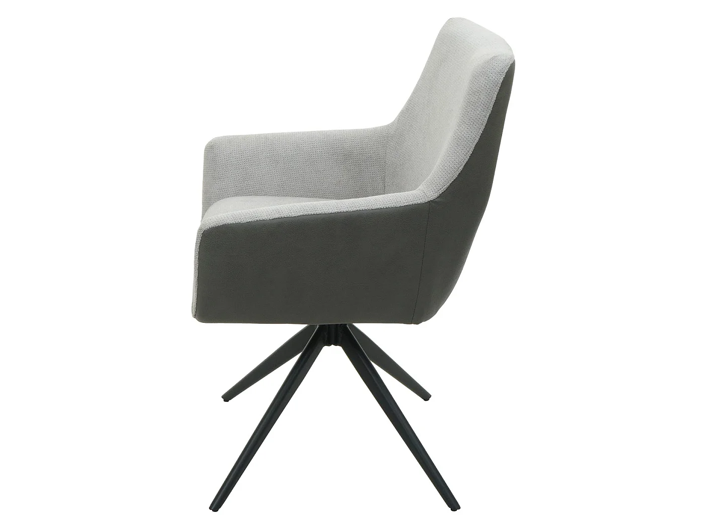 Chaise de salle à manger MCW-L91 (lot de 2),  gris clair similicuir gris foncé