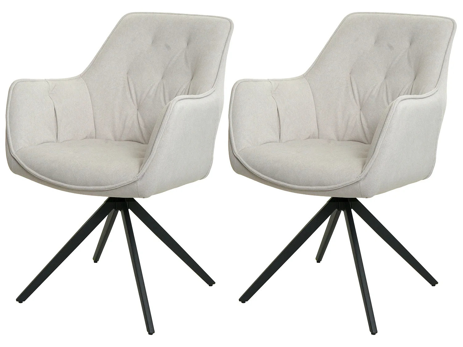 MCW-L80 eetkamerstoel (set van 2),  crème-beige