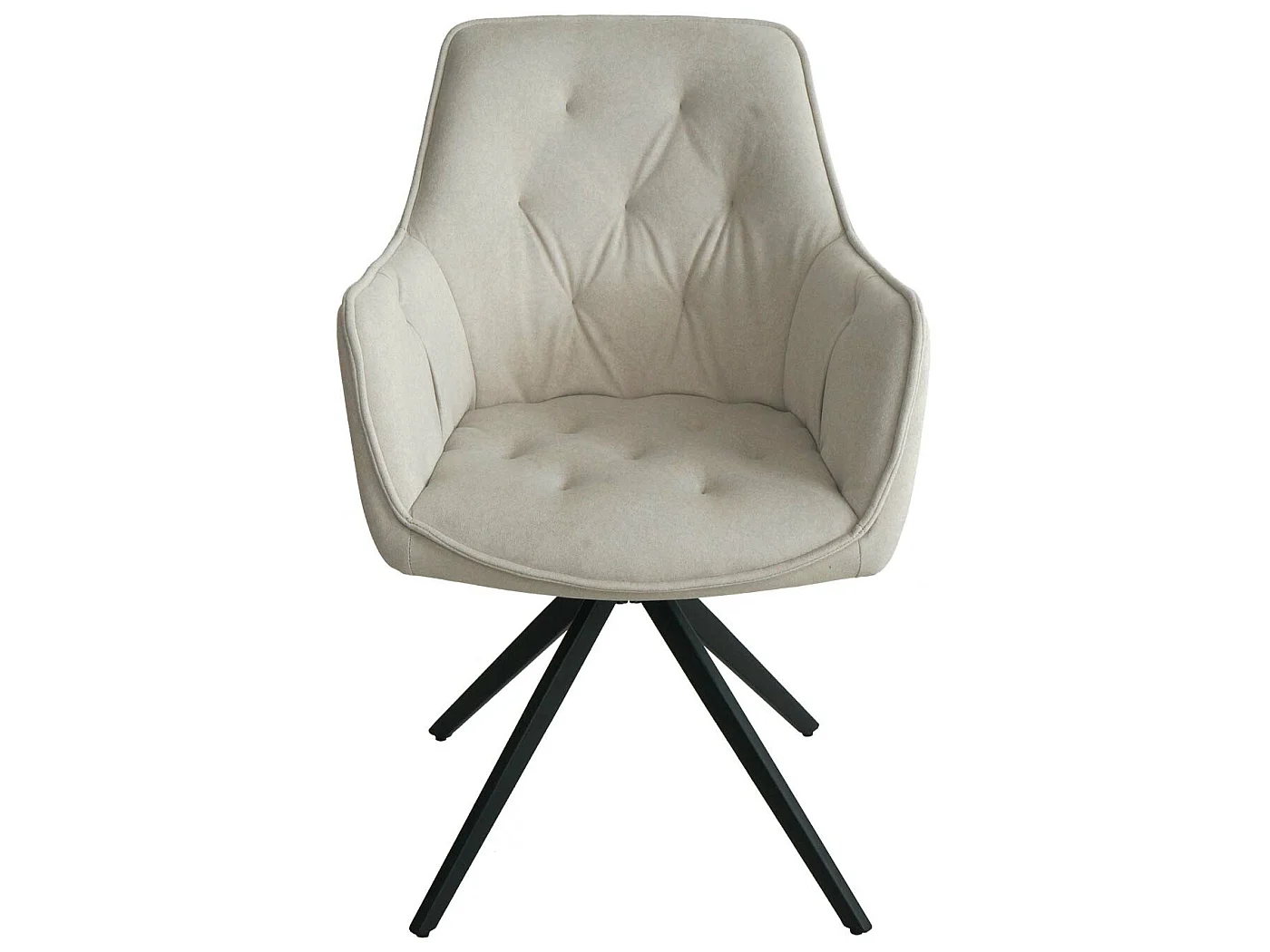 Chaise de salle à manger MCW-L80 (lot de 2),  crème-beige