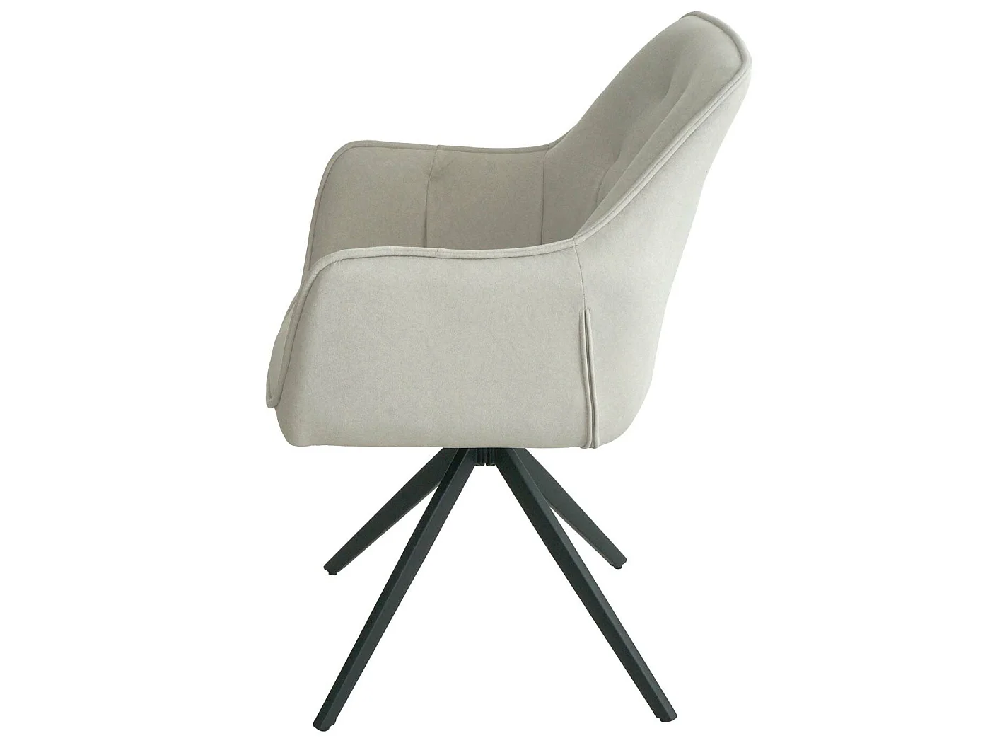 Chaise de salle à manger MCW-L80 (lot de 2),  crème-beige