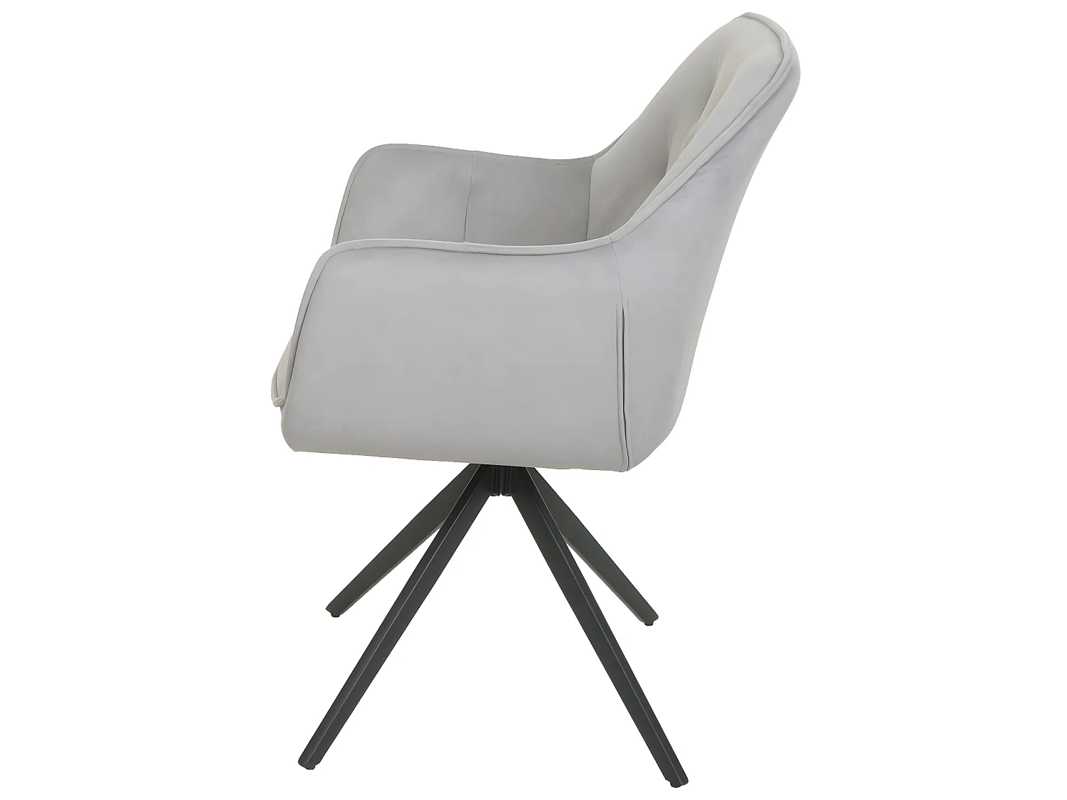 Chaise de salle à manger MCW-L80 (lot de 2),  gris clair