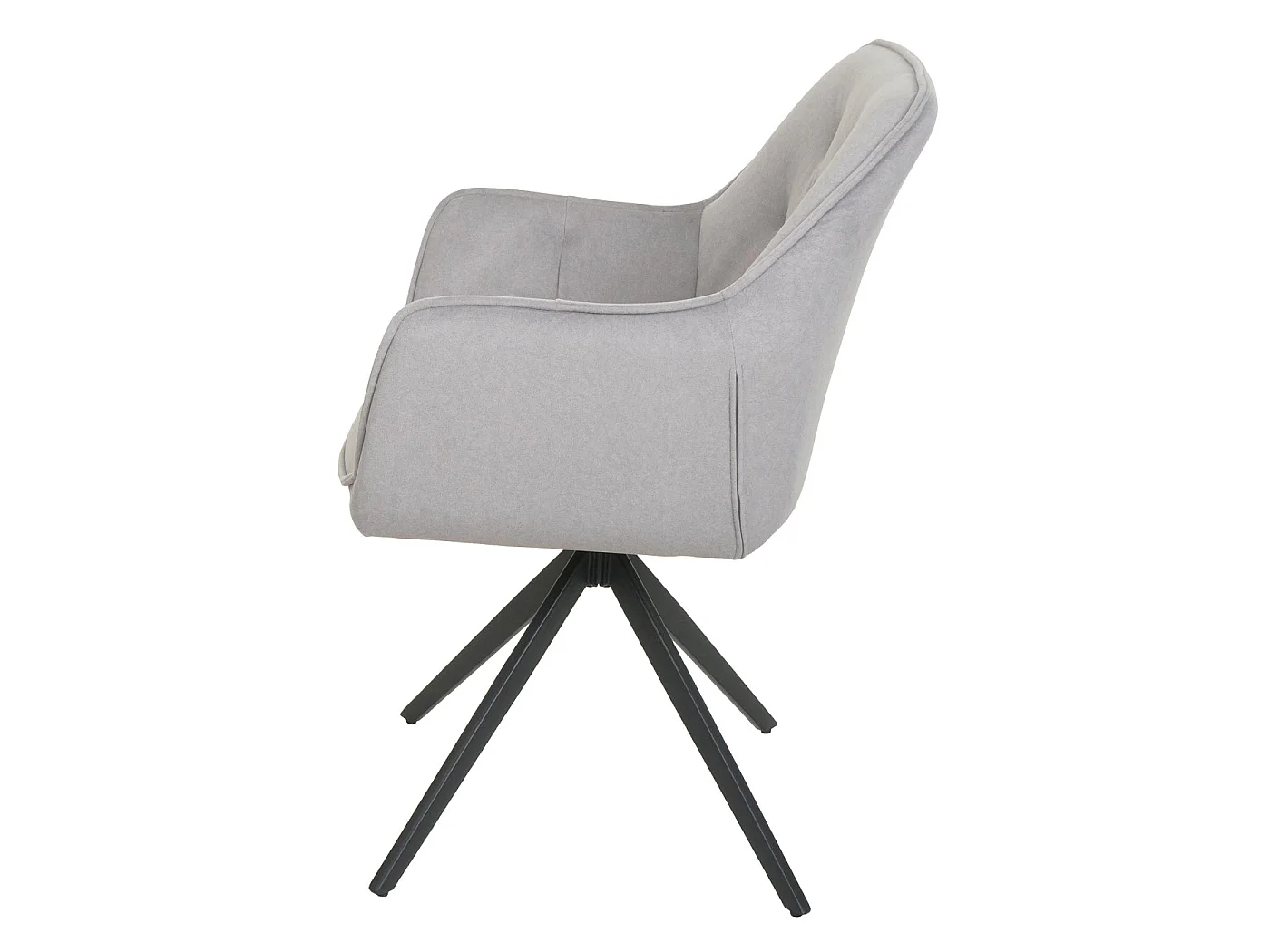 Chaise de salle à manger MCW-L80 (lot de 2),  gris clair