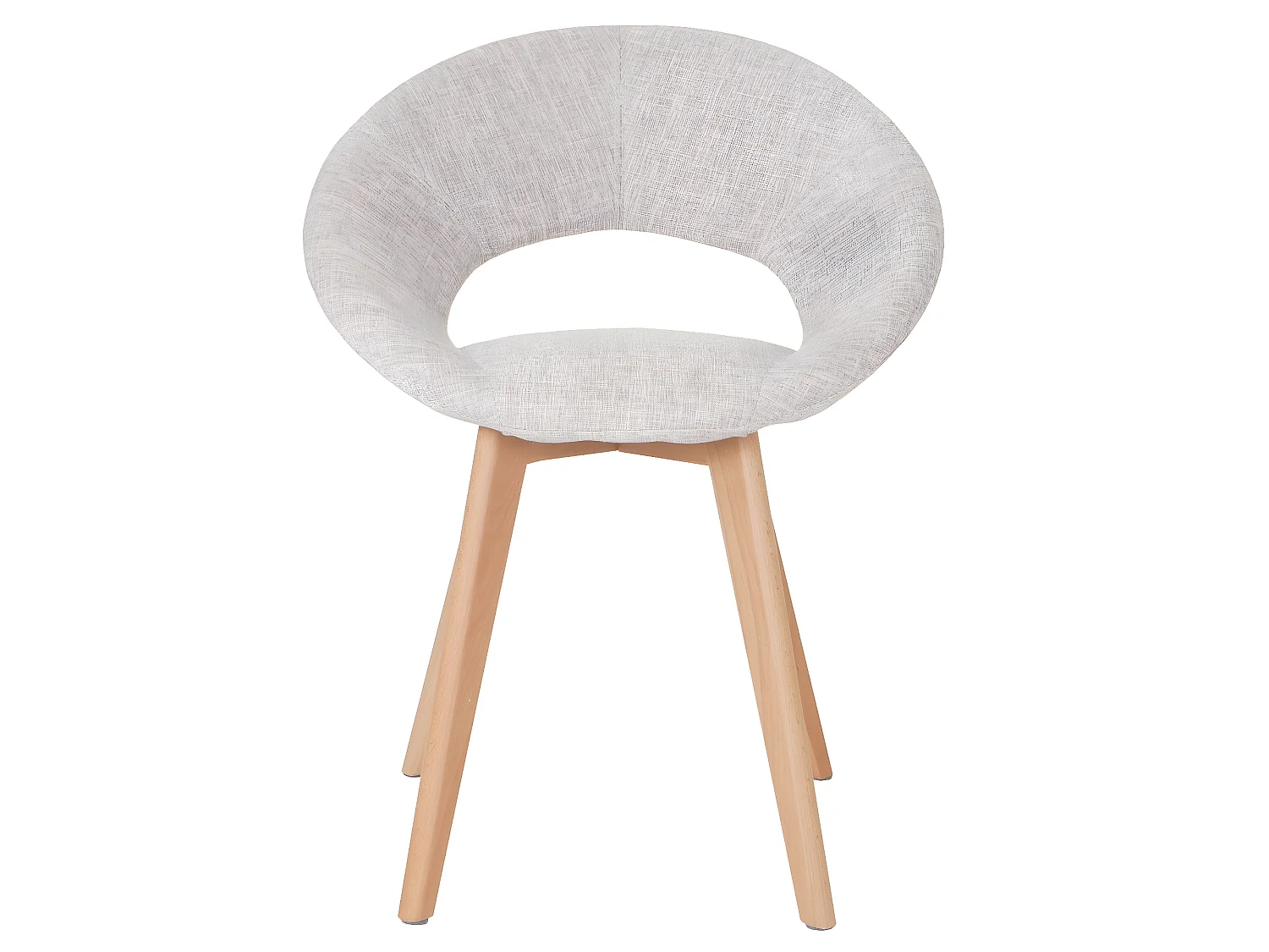 Sedia Palermo III design sala pranzo tessuto 50x60x79cm grigio chiaro