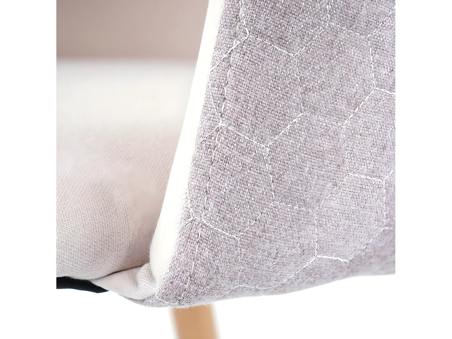 Chaise de salle à manger MCW-D71 (lot de 6),  couleur crème-beige