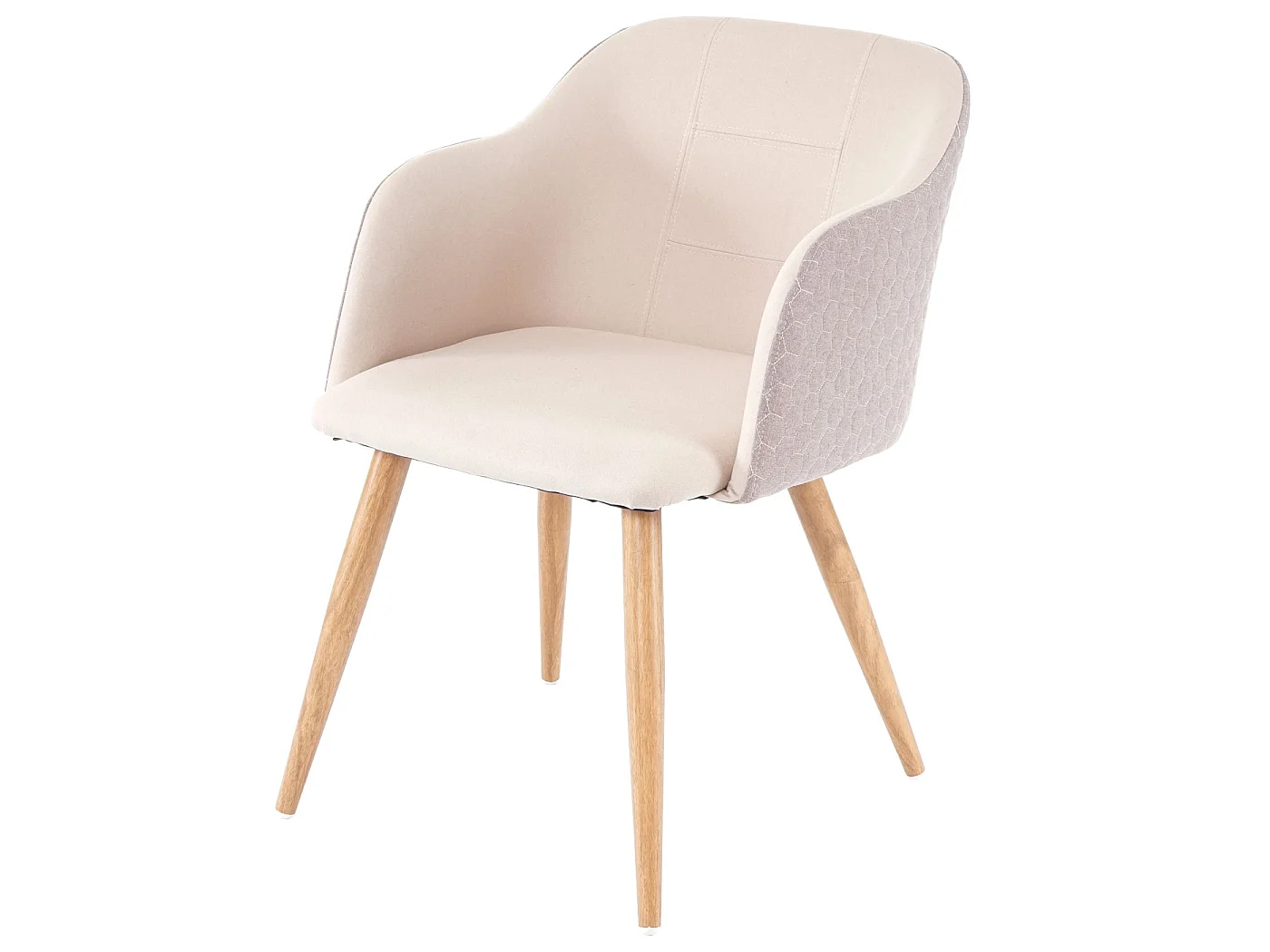 Chaise de salle à manger MCW-D71 (lot de 6),  couleur crème-beige