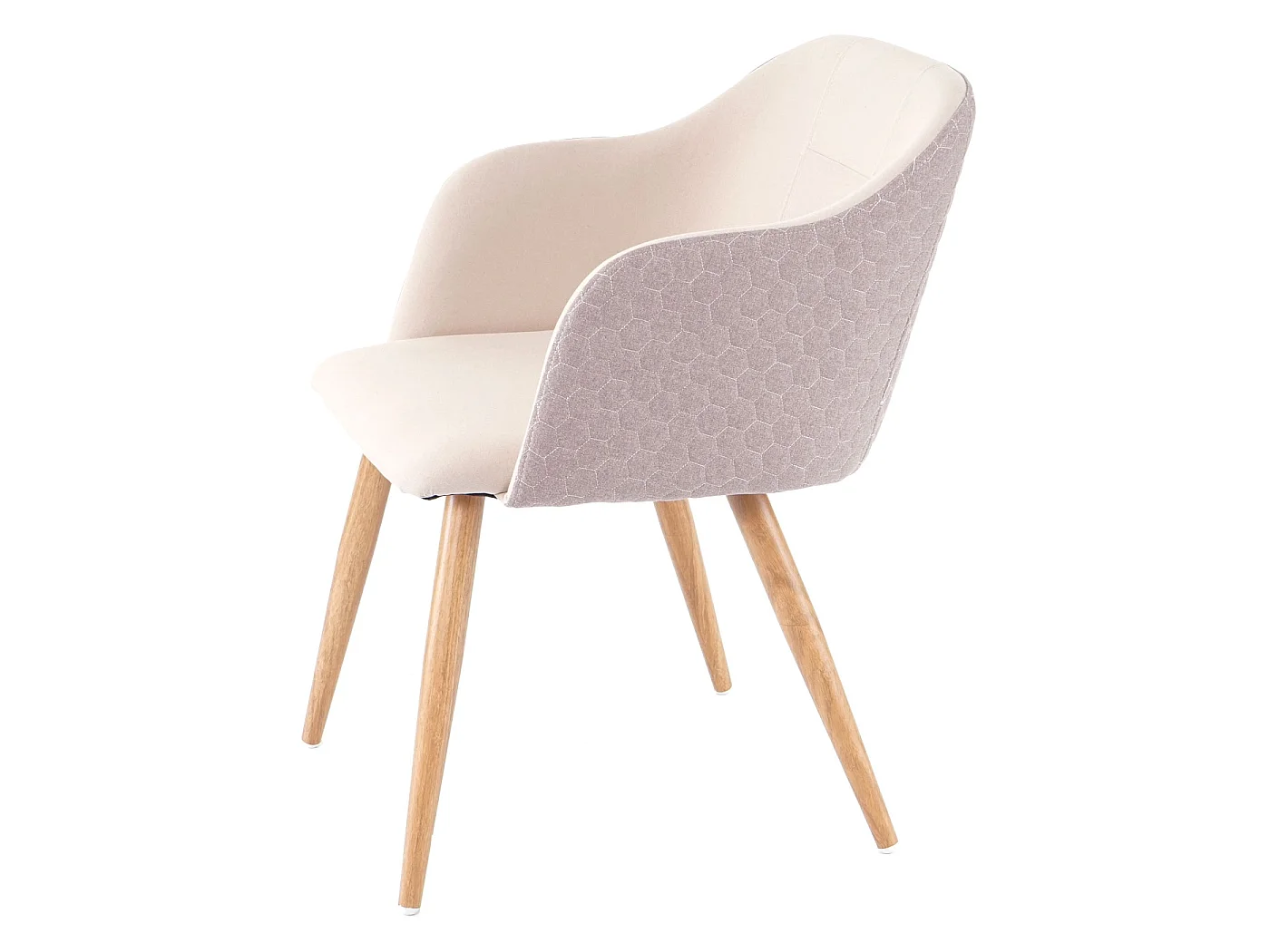 Chaise de salle à manger MCW-D71 (lot de 6),  couleur crème-beige