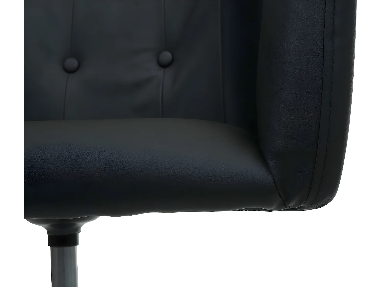 Eetkamerstoel MCW-L92,  kunstleer zwart