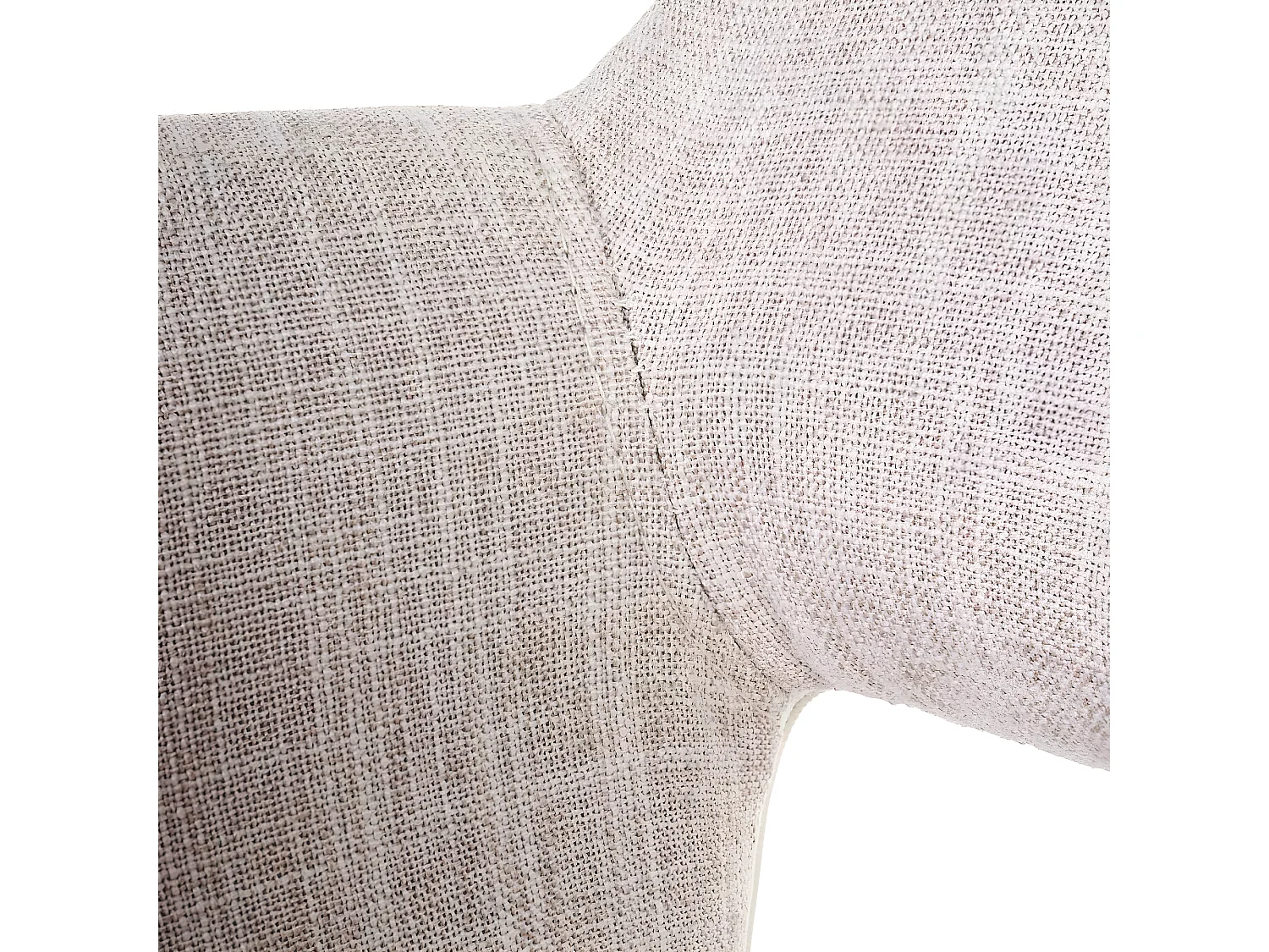 Cadeira de jantar MCW-A50 II,  têxtil, creme/cinza, pernas claras