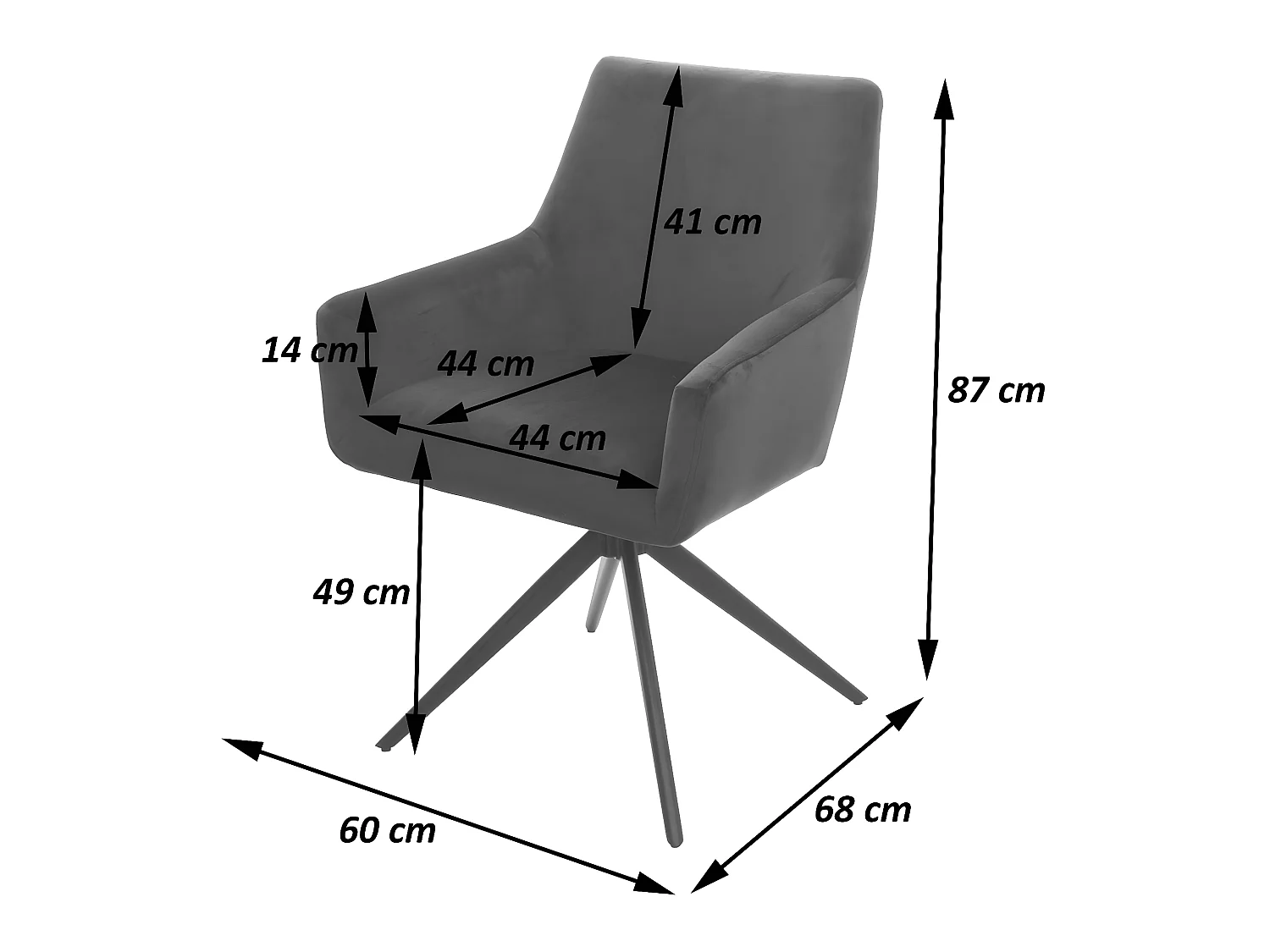 MCW-L91 eetkamerstoel (set van 6),  groen