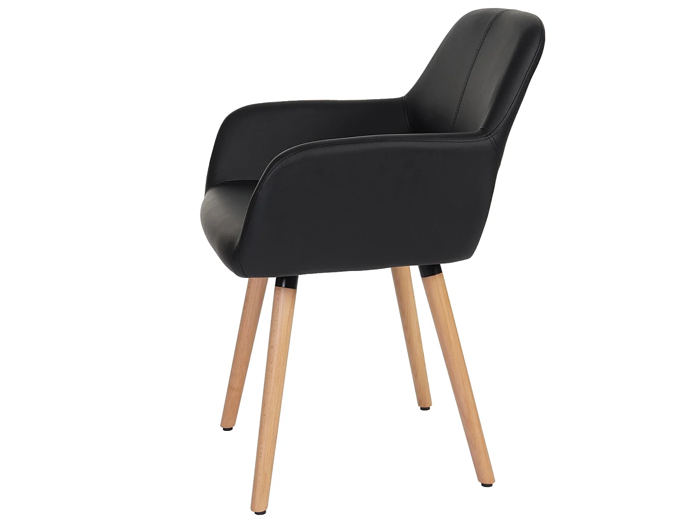 Chaise de salle à manger MCW-A50 II,  similicuir, noir