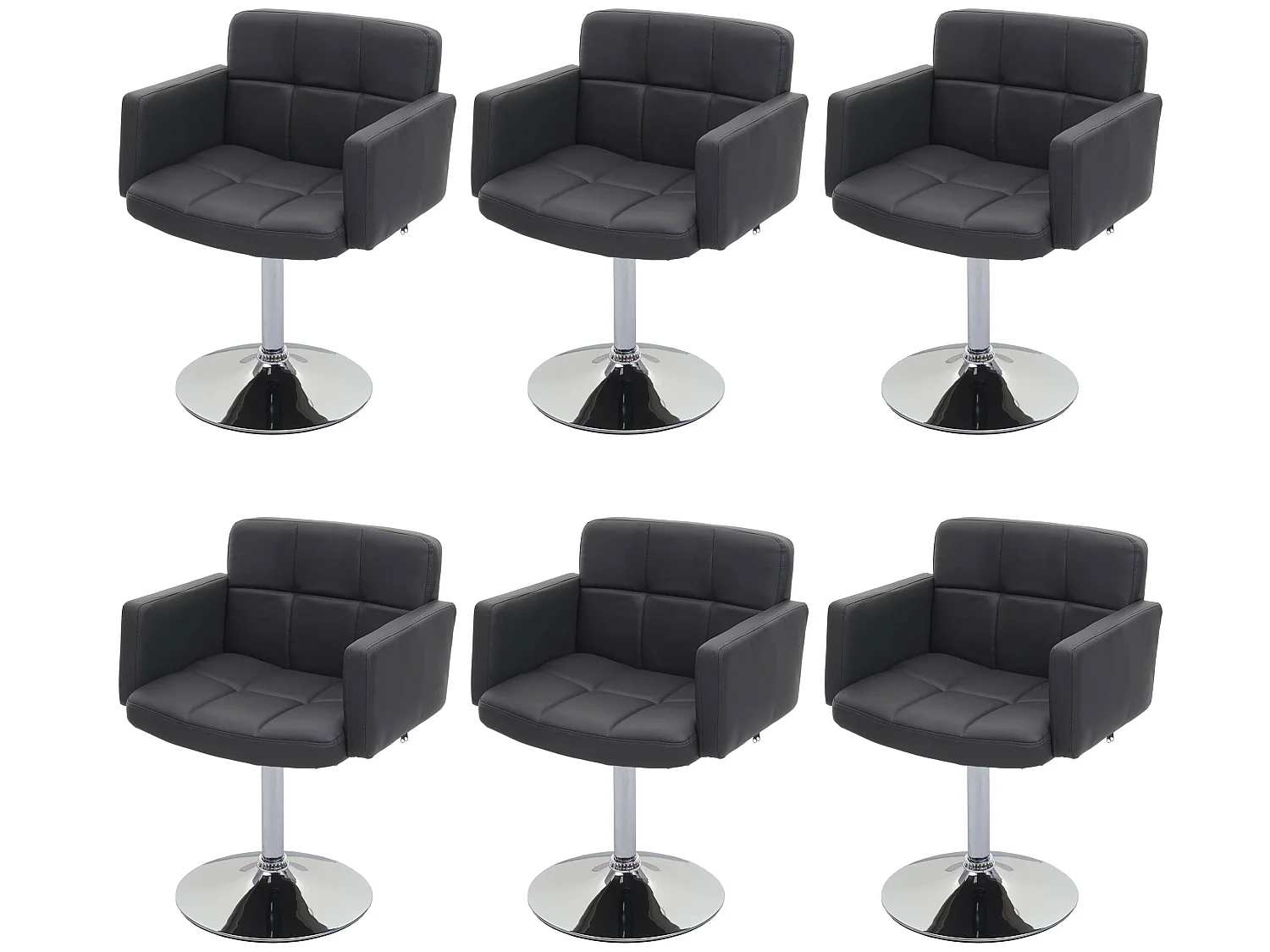 Chaise de salle à manger Houston (lot de 6),  gris