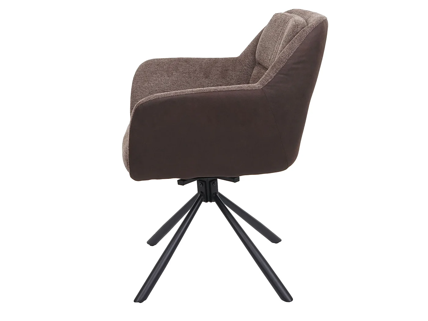 Chaise de salle à manger MCW-K33 (lot de 6),  similicuir, marron-brun foncé