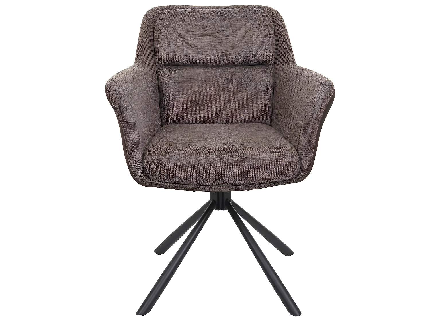 Chaise de salle à manger MCW-K33 (lot de 6),  similicuir, marron-brun foncé