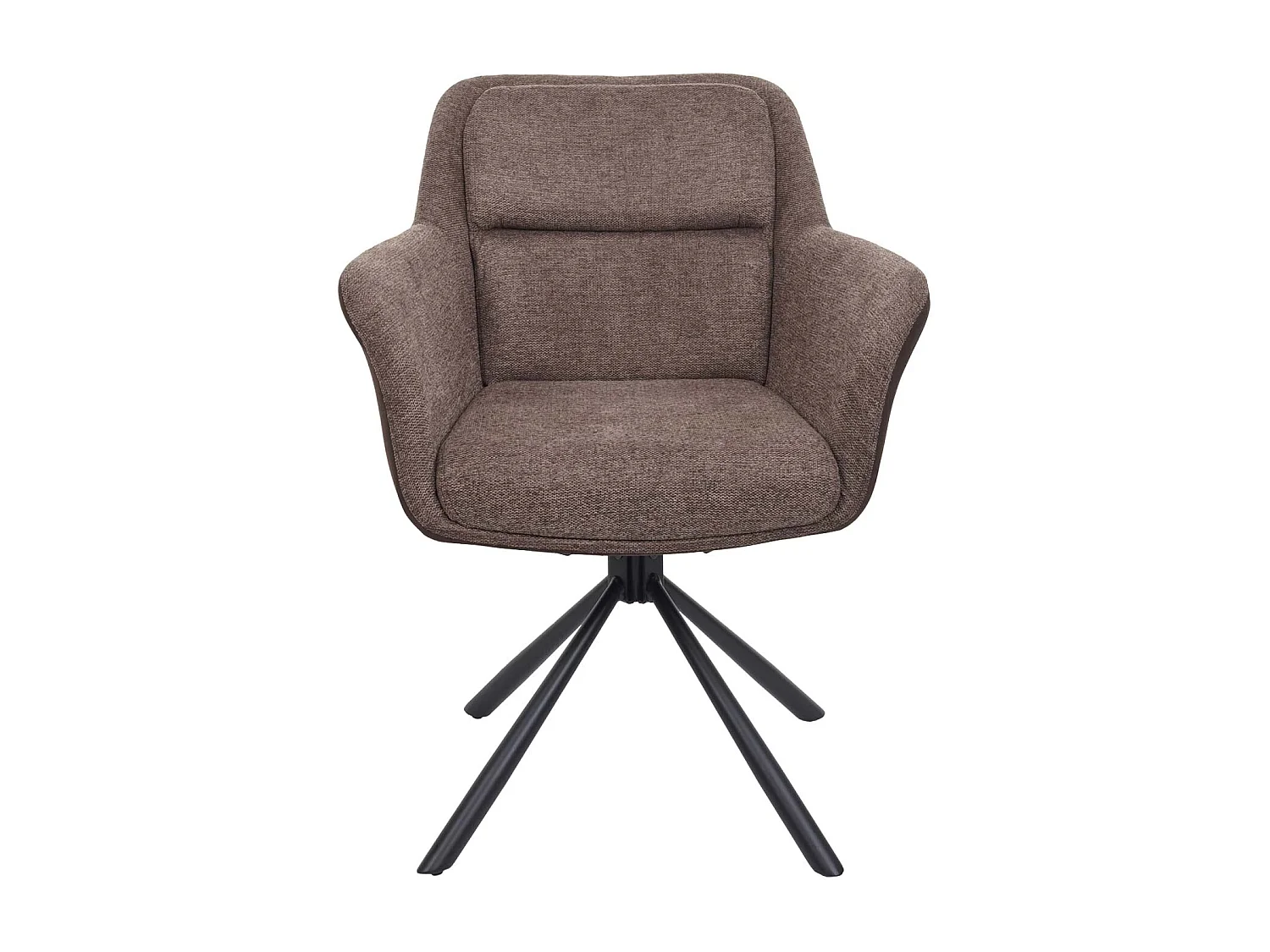 Chaise de salle à manger MCW-K33 (lot de 6),  similicuir, marron-brun foncé