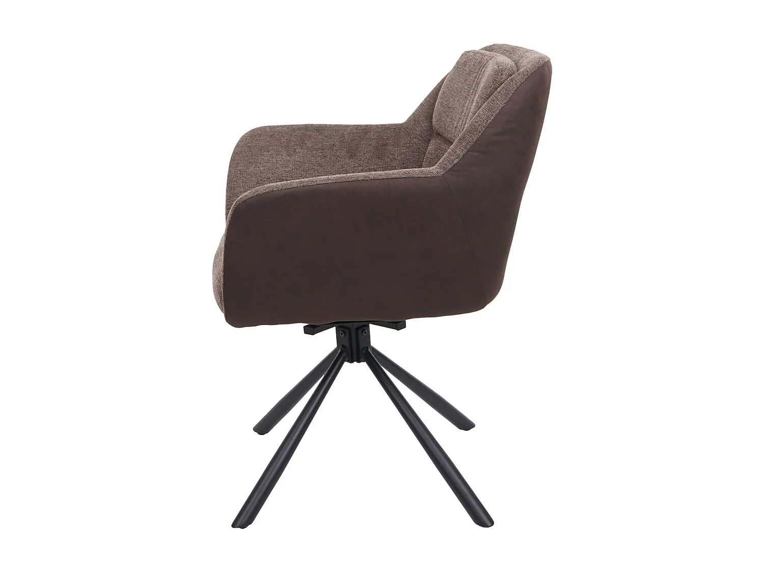 Chaise de salle à manger MCW-K33 (lot de 6),  similicuir, marron-brun foncé