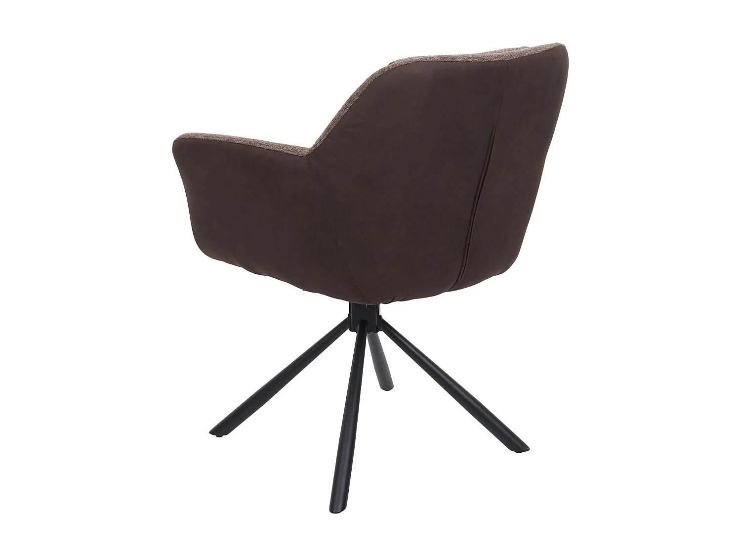 Chaise de salle à manger MCW-K33 (lot de 6),  similicuir, marron-brun foncé