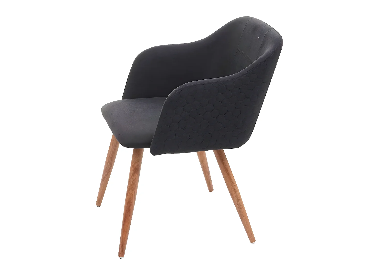 Esszimmerstuhl MCW-D71 (2er-Set), Anthrazit-grau