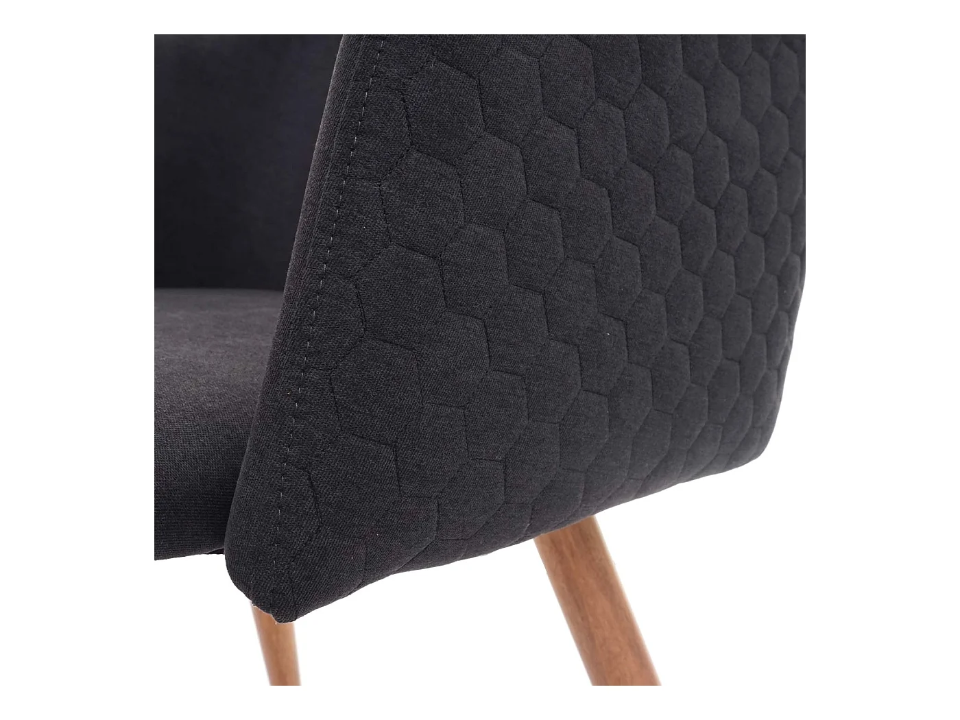 Esszimmerstuhl MCW-D71 (2er-Set), Anthrazit-grau