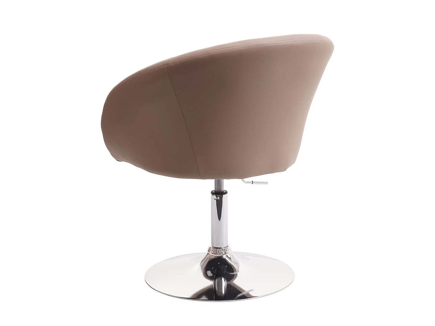 Cadeira de jantar MCW-F19,  imitação de pele taupe