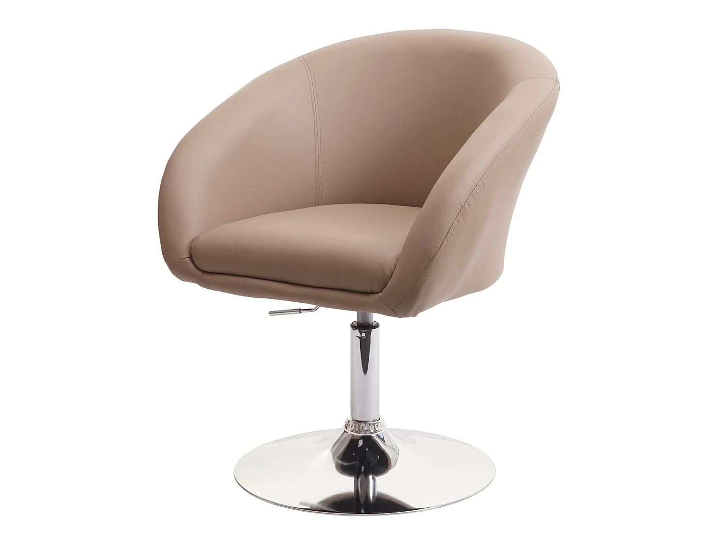 Chaise de salle à manger MCW-F19,  similicuir taupe
