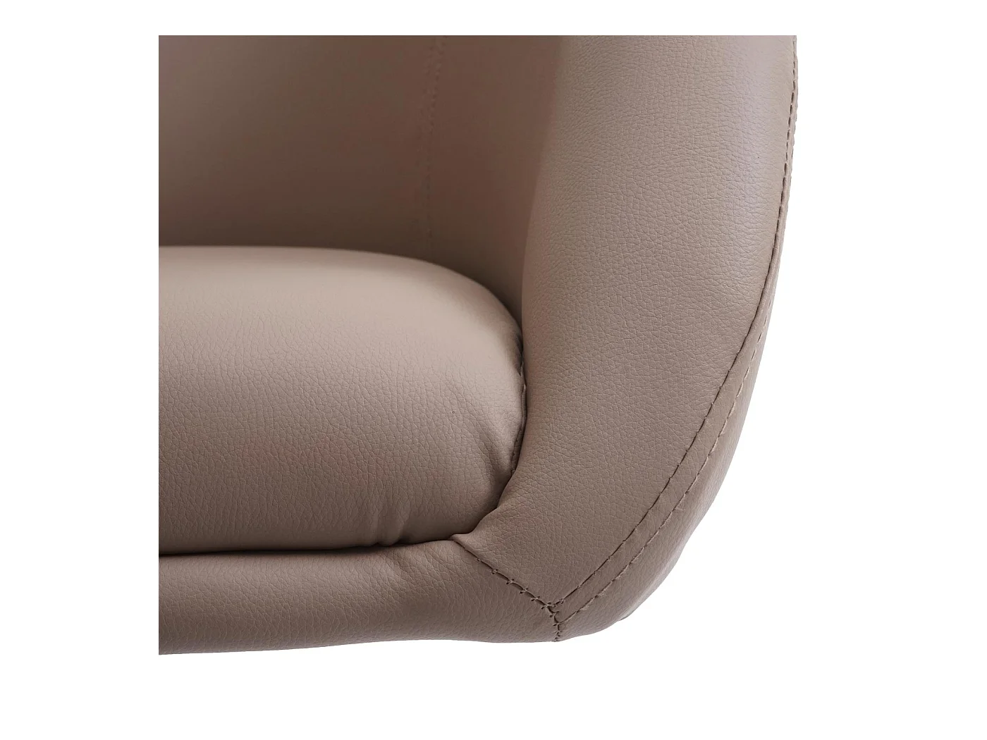 Eetkamerstoel MCW-F19,  kunstleer taupe