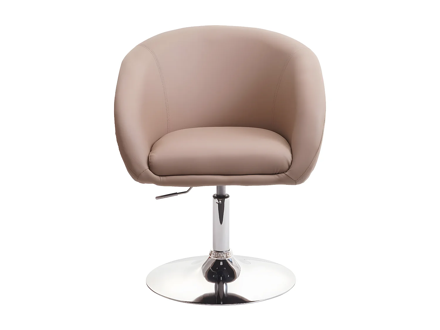 Chaise de salle à manger MCW-F19,  similicuir taupe