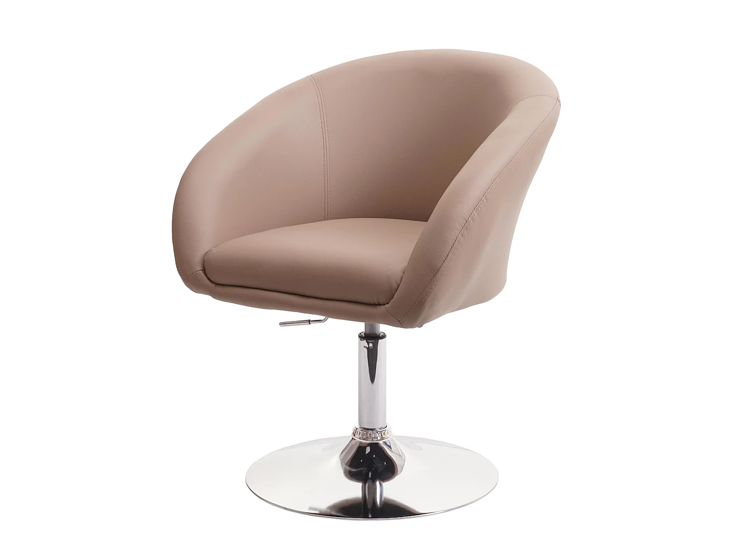 Esszimmerstuhl MCW-F19, Kunstleder taupe